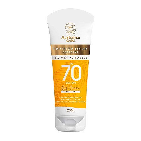 Australian Gold - Gel Creme Toque Seco FPS70 Protetor Solar Corporal - 200g