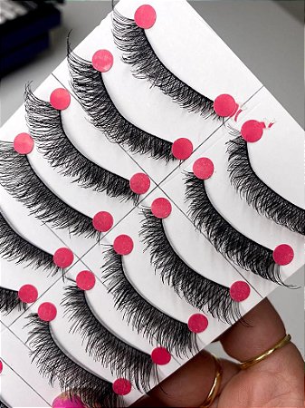 Cilios - Cartela com 10 pares modelo 040