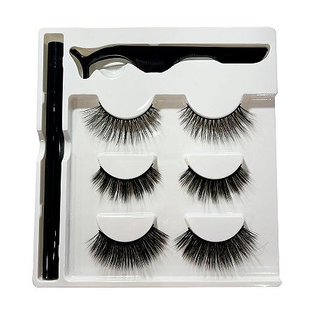 Cílios magnéticos modelo 01 - 03 unidades