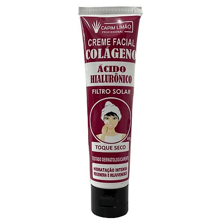 Capim Limão - Creme facial Ácido Hialurônico 40g