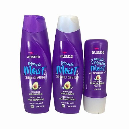 Aussie - Kit Shampoo 360ml  + Condicionador 360ml + Máscara 236ml