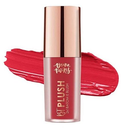 Bruna Tavares - BT Plush 2x1 Batom e Blush Ruby