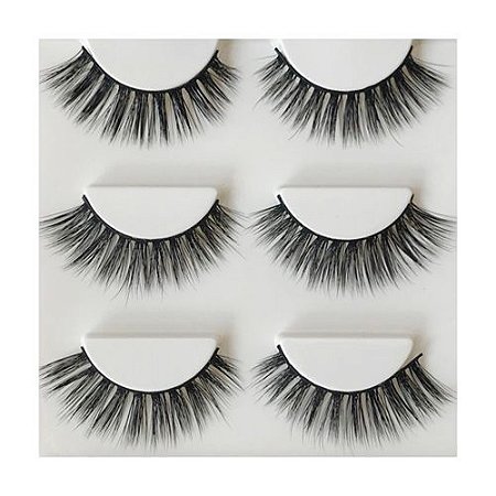 PraMaquiar - 3 Pares de Cílios Ingrid