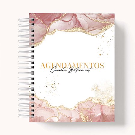 Agenda de Agendamentos Personalizada Capa Abstrata