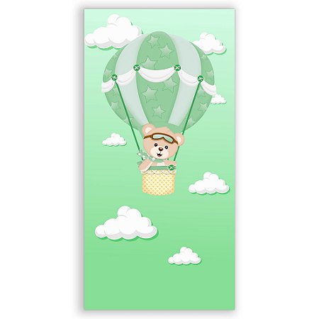 Capa Faixa Lateral Sublimado - Ursinho Baloeiro Verde