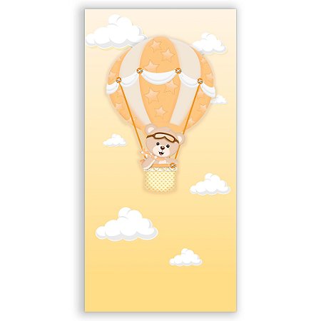 Capa Faixa Lateral Sublimado - Ursinha Baloeira Amarela