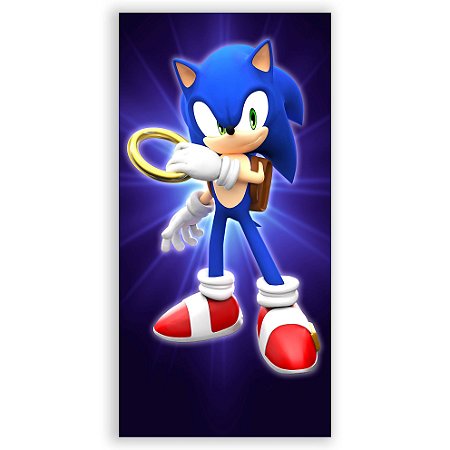 Capa Faixa Lateral Sublimado - Sonic