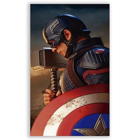 Faixa Lateral - Capitao America - Sublimado 3D