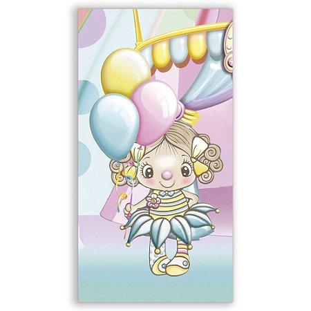 Capa Faixa Lateral Sublimado - Circo Menina