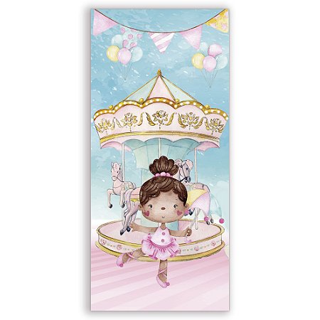 Capa Faixa Lateral Sublimado - Circo Menina