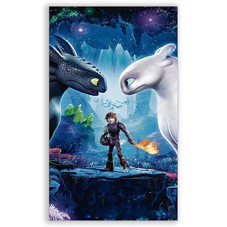 Capa Faixa Lateral Sublimado - Como Treinar seu Dragao