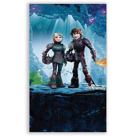 Capa Faixa Lateral Sublimado - Como Treinar seu Dragao