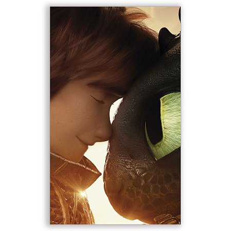 Capa Faixa Lateral Sublimado - Como Treinar seu Dragao