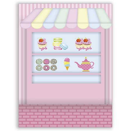 Capa Faixa Lateral Sublimado - Confeitaria