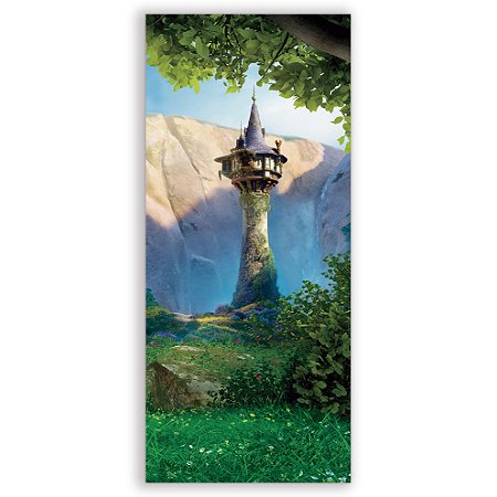 Capa Faixa Lateral Sublimado - Enrolados Rapunzel