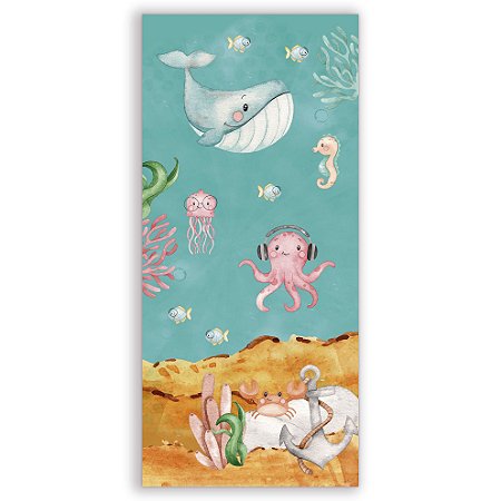 Capa Faixa Lateral Sublimado - Fundo do Mar