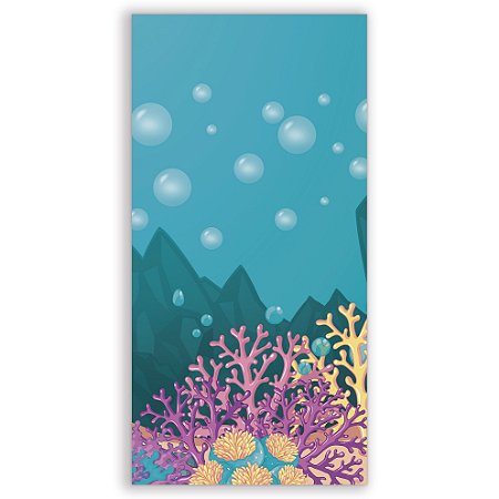 Faixa Lateral - Fundo do Mar - Sublimado 3D