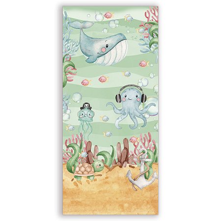 Faixa Lateral - Fundo do Mar - Sublimado 3D