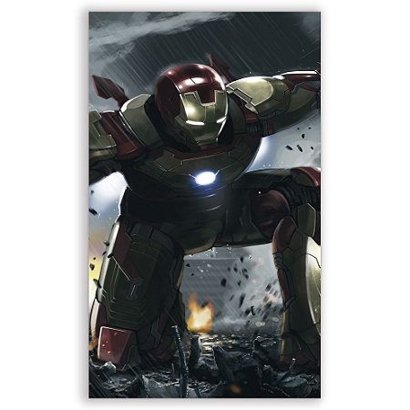 Faixa Lateral - Homem de Ferro - Sublimado 3D