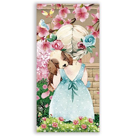 Capa Faixa Lateral Sublimado - Menina Jardim