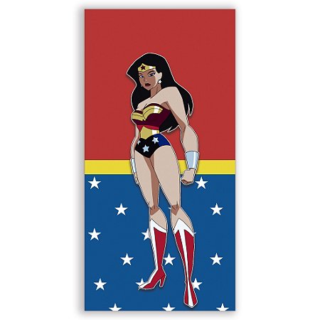 Capa Faixa Lateral Sublimado - Mulher Maravilha