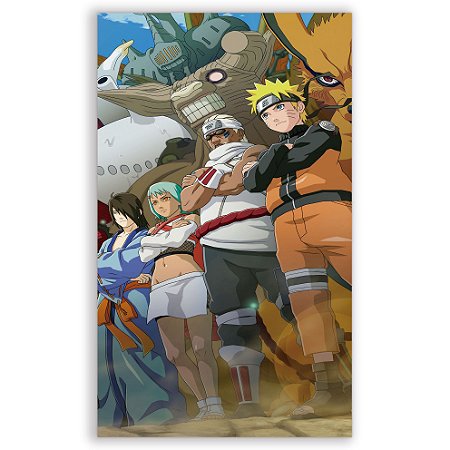 Capa Faixa Lateral Sublimado - Naruto
