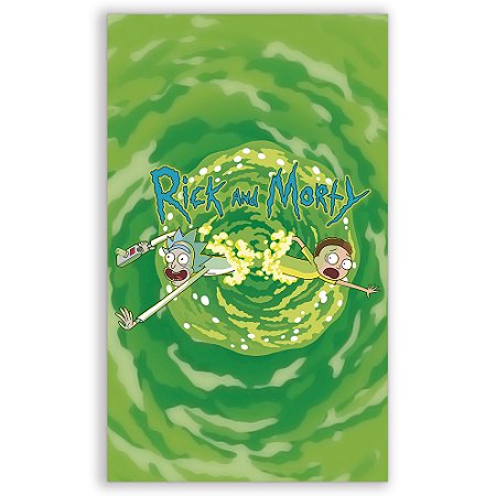 Capa Faixa Lateral Sublimado - Rick and Morty