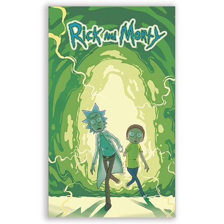 Capa Faixa Lateral Sublimado - Rick and Morty