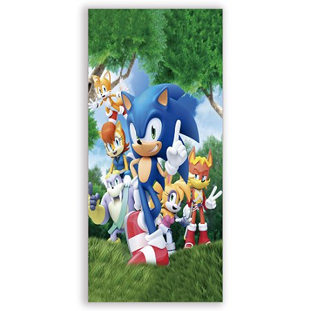 Capa Faixa Lateral Sublimado - Sonic