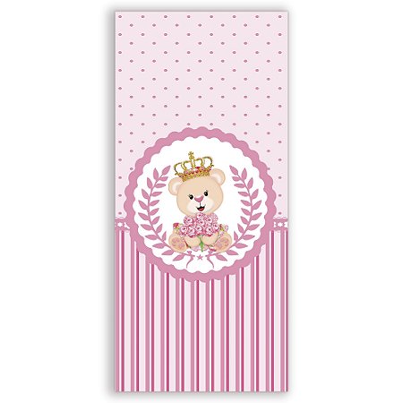 Capa Faixa Lateral Sublimado - Ursinha Realeza