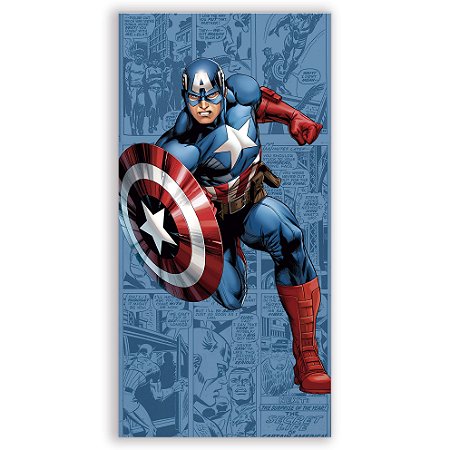 Capa Faixa Lateral Sublimado - Capitao America