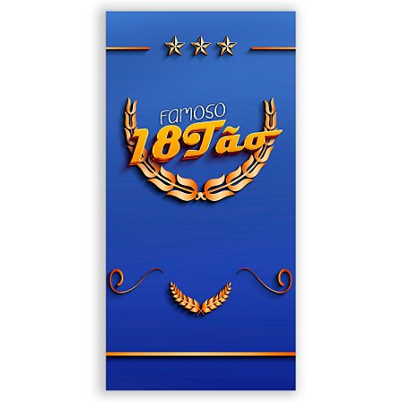 Faixa Lateral - 18 Anos - Sublimado 3D