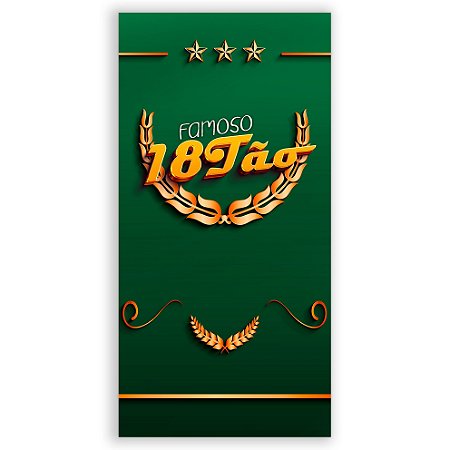 Faixa Lateral - 18 Anos - Sublimado 3D