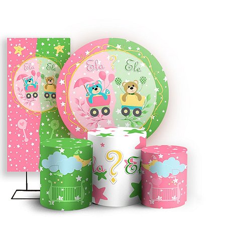 Capas Painel Redondo Trio Cilindro e Faixa Lateral Sublimado - Revelação