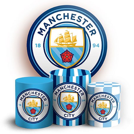 Capas Painel Redondo e Trio Cilindro Sublimado - Manchester