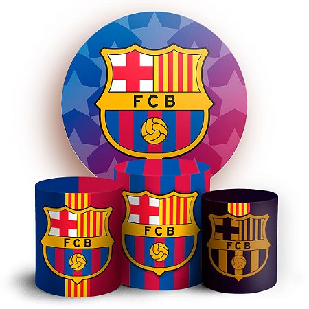 Capas Painel Redondo e Trio Cilindro Sublimado - Barcelona
