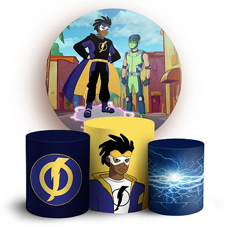 Capas Painel Redondo e Trio Cilindro Sublimado - Super Choque