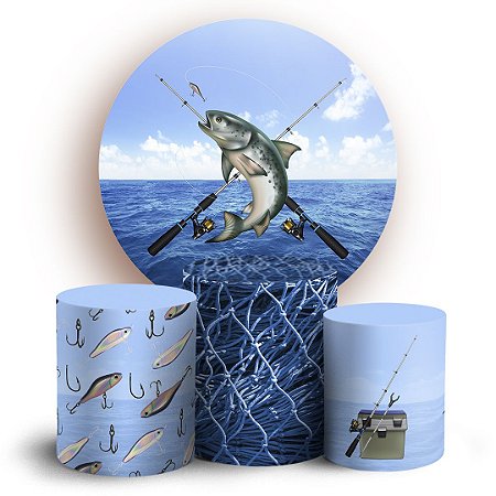 KIT Redondo e Trio - Pescaria - Sublimado 3D
