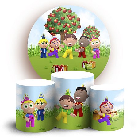 KIT Redondo e Trio - Os Pequerruchos - Sublimado 3D