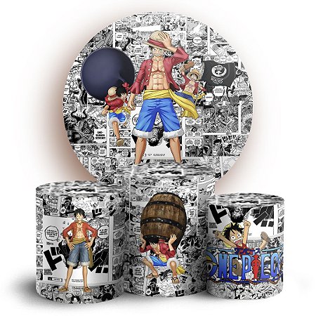 Capas Painel Redondo e Trio Cilindro Sublimado - One Piece