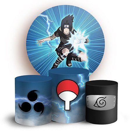 Capas Painel Redondo e Trio Cilindro Sublimado - Naruto