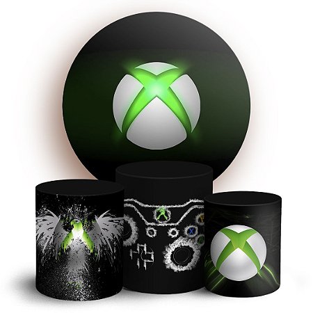 Capas Painel Redondo e Trio Cilindro Sublimado - X Box