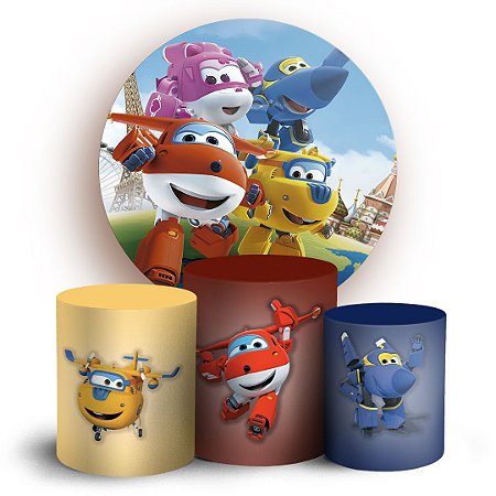 KIT Redondo e Trio - Super wings - Sublimado 3D