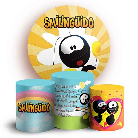 Capas Painel Redondo e Trio Cilindro Sublimado - Smilingüido