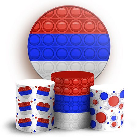 Capas Painel Redondo e Trio Cilindro Sublimado - Fidget Toys