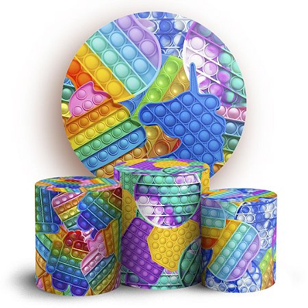 Capas Painel Redondo e Trio Cilindro Sublimado - Fidget Toys