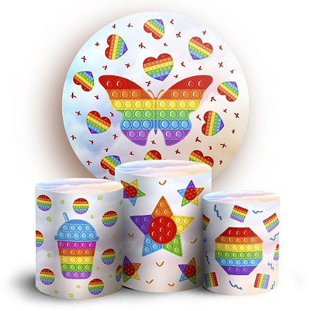 Capas Painel Redondo e Trio Cilindro Sublimado - Fidget Toys