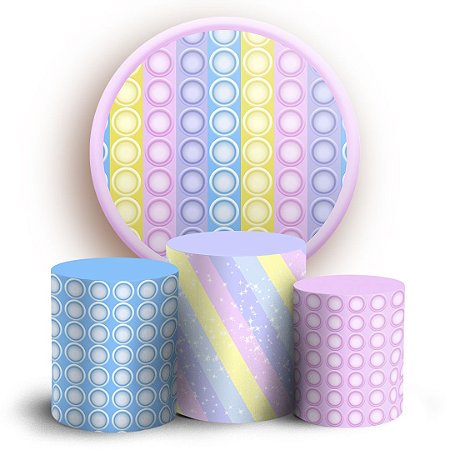 Capas Painel Redondo e Trio Cilindro Sublimado - Fidget Toys