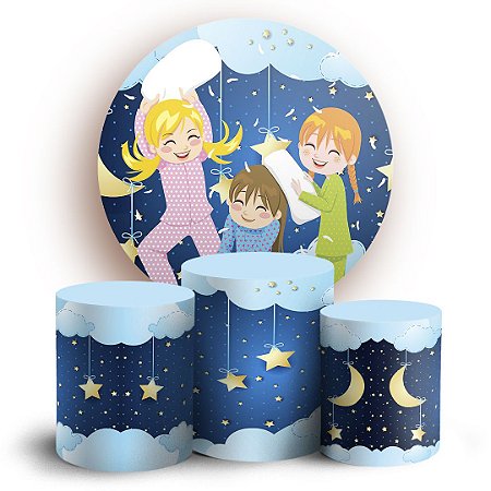 KIT Redondo e Trio - Festa do Pijama - Sublimado 3D