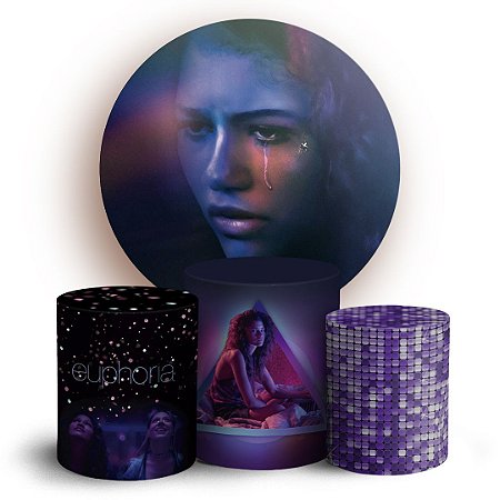 Capas Painel Redondo e Trio Cilindro Sublimado - Euphoria